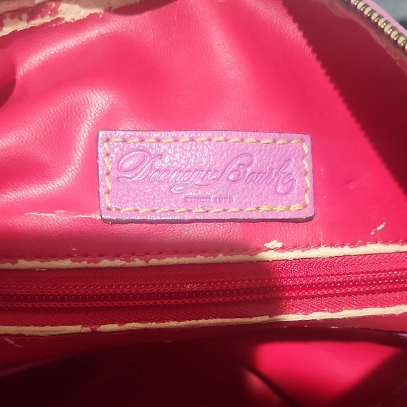 Dooney & Bourke Fuchsia and Black Hobo Bag - Picture 8 of 10